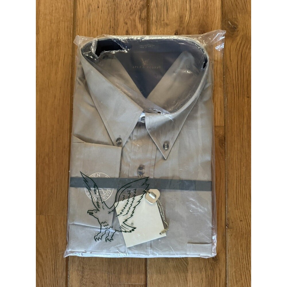 Vtg Lyle & Scott Nissan Open Riviera Country Club Long Sleeve Button-Up Shirt